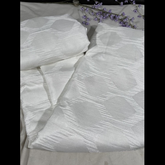 NEW $335 Hotel Collection Olympia [ Full/Queen ] Duvet Cover White‎ #D283 - Picture 3 of 11